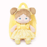 Personalized Flora Belle Girl Doll Backpack - Yellow