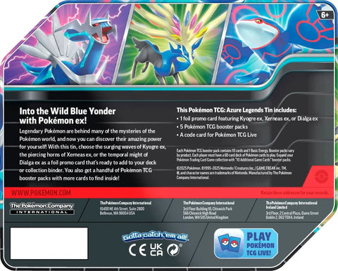 Pokemon TCG: Azure Legends: Tin - Kyogre