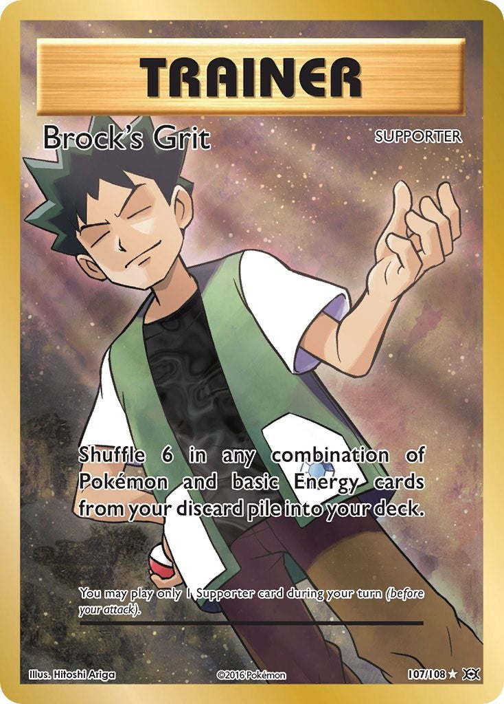 Brock's Grit (Full Art) - 107/108 - (XY - Evolutions)