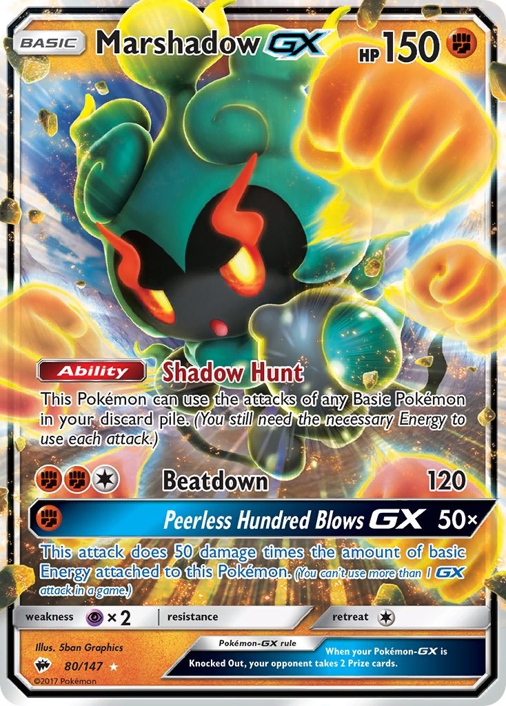 Marshadow GX - 80/147 - (SM - Burning Shadows)