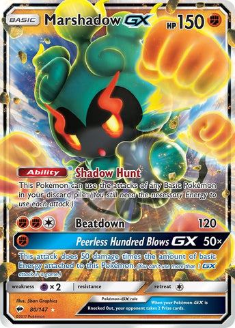 Marshadow GX - 80/147 - (SM - Burning Shadows)