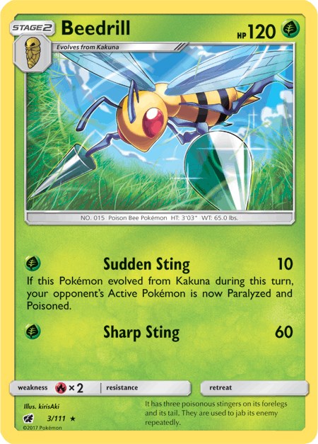 Beedrill - 3/111 - (SM - Crimson Invasion)
