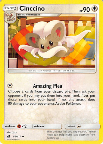 Cinccino - 86/111 - (SM - Crimson Invasion)