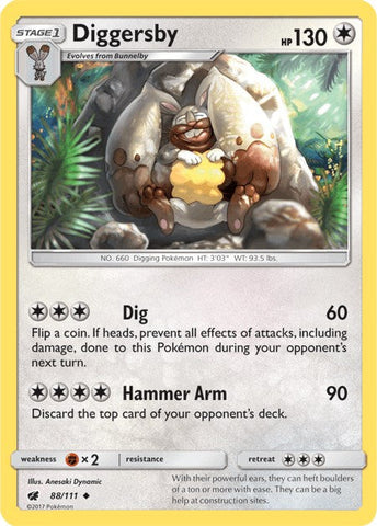 Diggersby - 88/111 - (SM - Crimson Invasion)