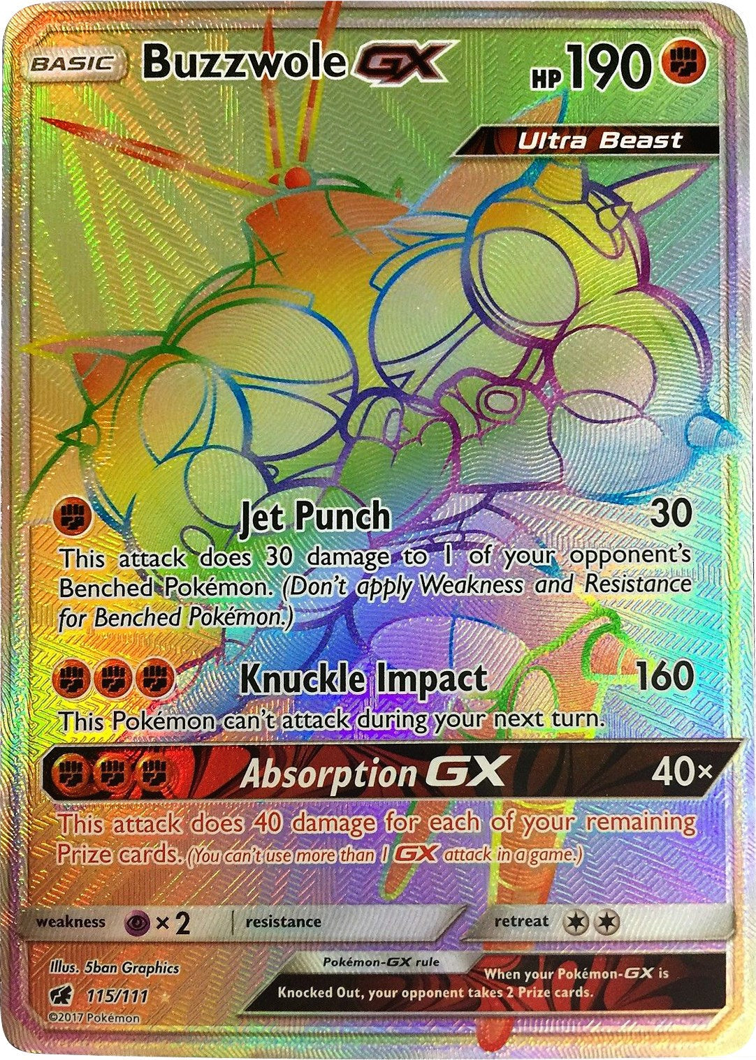 Buzzwole GX (Secret) - 115/111