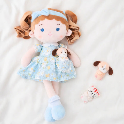 Personalized Lily Girl & Her Pet