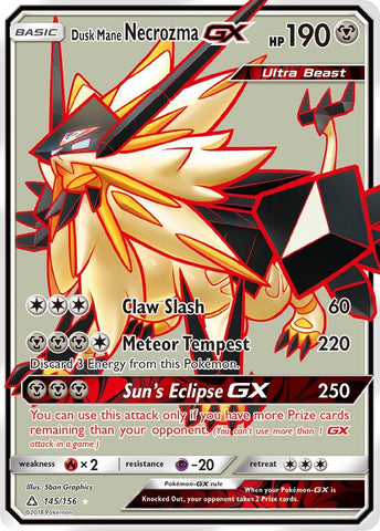 Dusk Mane Necrozma GX (Full Art) - 145/156 - (SM - Ultra Prism)