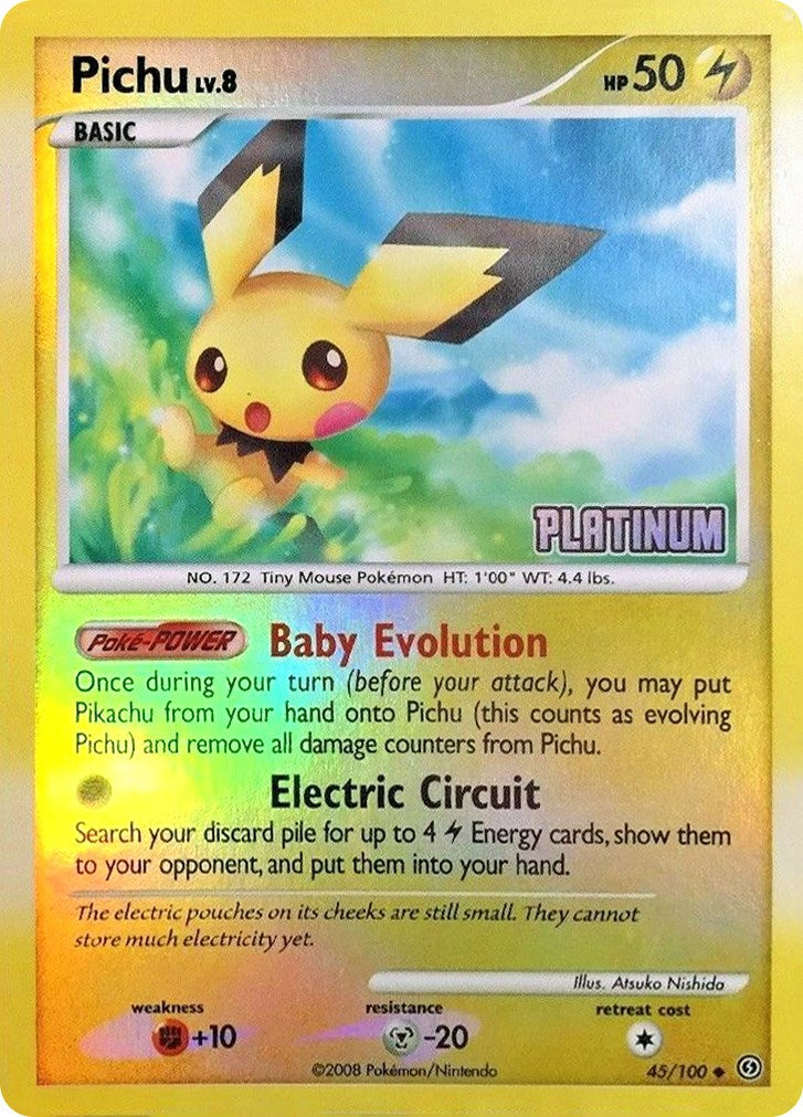 Pichu - 45/106 [Platinum] - 045/100 - (Burger King Promos)