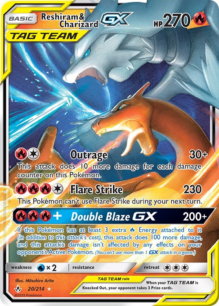 Reshiram & Charizard GX - 20/214