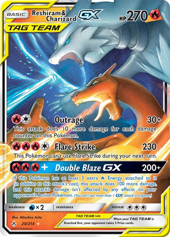 Reshiram & Charizard GX - 20/214