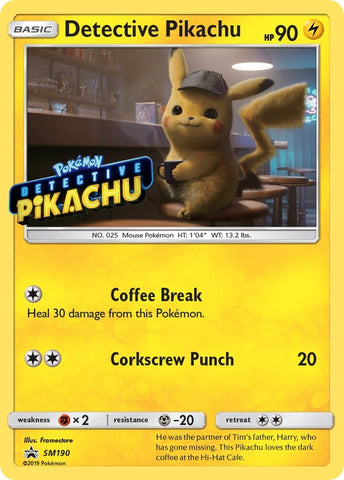 Detective Pikachu - SM190 (Stamped) - SM190