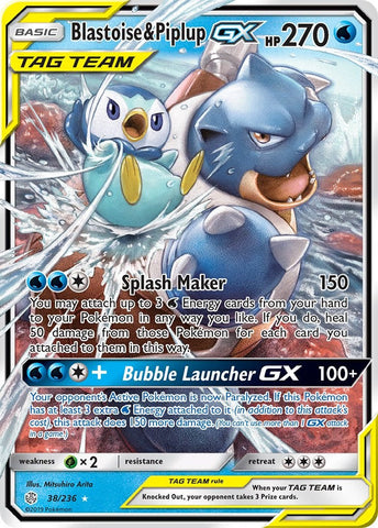 Blastoise & Piplup GX - 38/236
