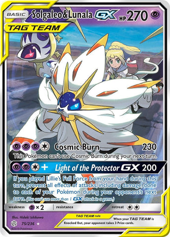 Solgaleo & Lunala GX - 75/236 - (SM - Cosmic Eclipse)