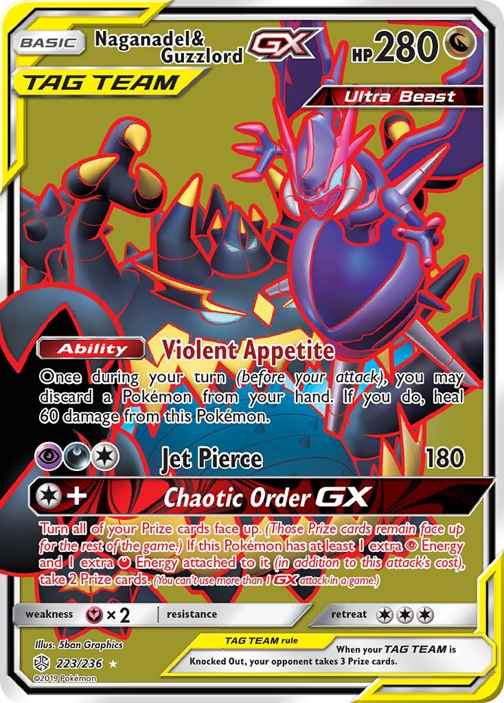 Naganadel & Guzzlord GX (Full Art) - 223/236