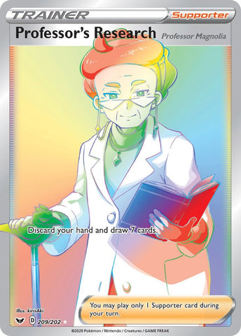 Professor's Research (Secret) - 209/202 - (SWSH01: Sword & Shield Base Set)