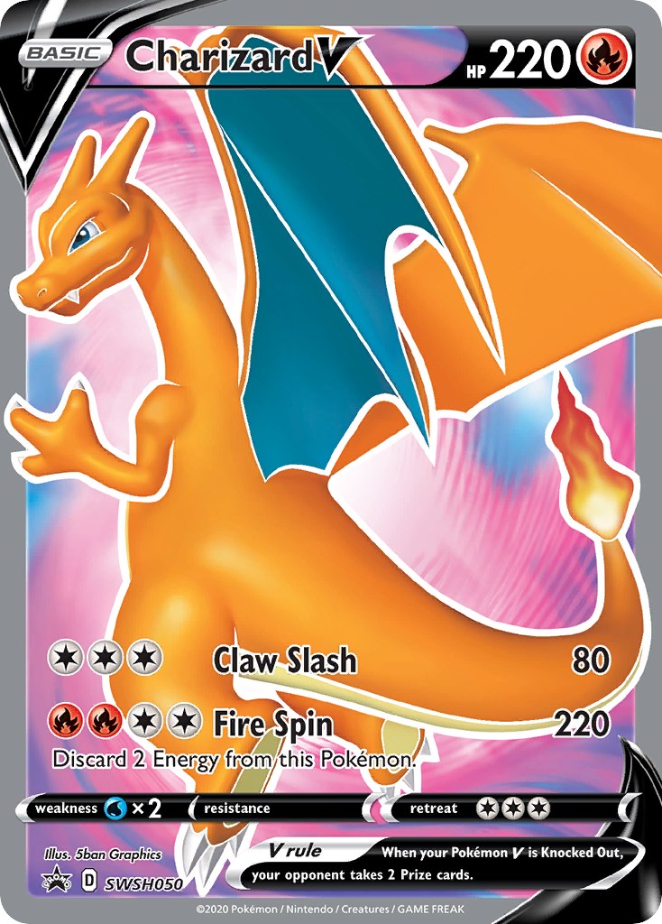 Charizard V - SWSH050 - SWSH050 - (SWSH: Sword & Shield Promo Cards)