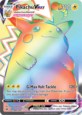 Pikachu VMAX (Secret) - 188/185 - (SWSH04: Vivid Voltage)