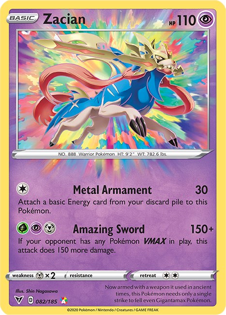Zacian - 082/185 - (SWSH04: Vivid Voltage)