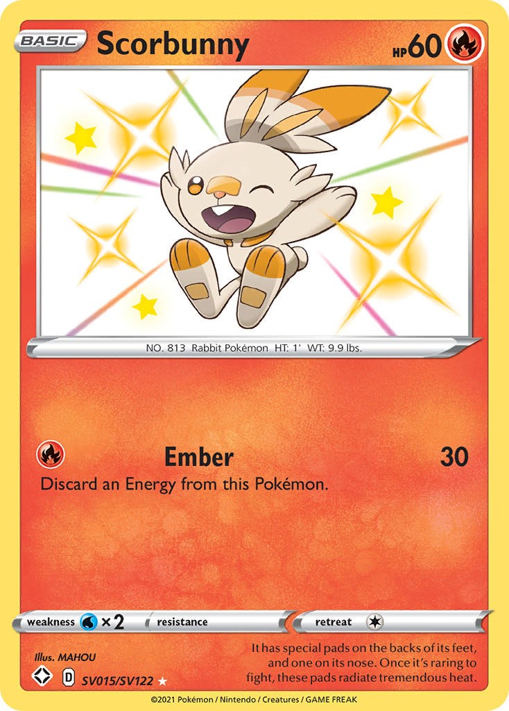 Scorbunny - SV015/SV122 - (Shining Fates: Shiny Vault)