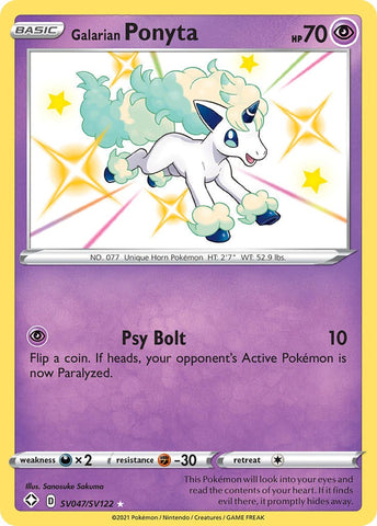 Galarian Ponyta - SV047/SV122 - (Shining Fates: Shiny Vault)