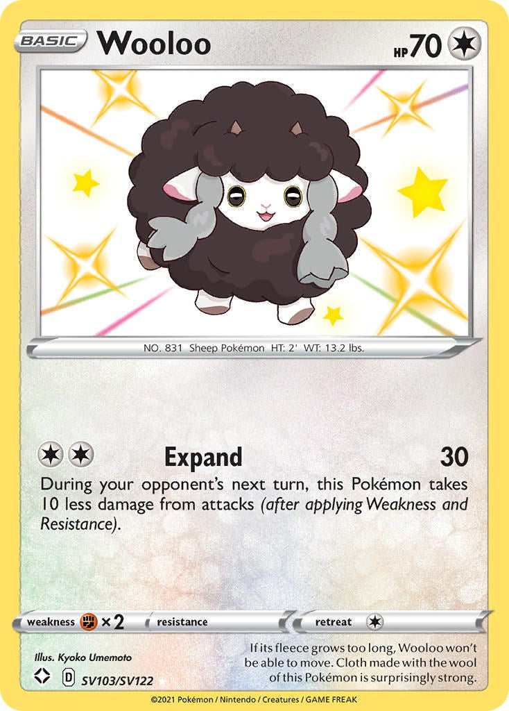 Wooloo - SV103/SV122 - (Shining Fates: Shiny Vault)