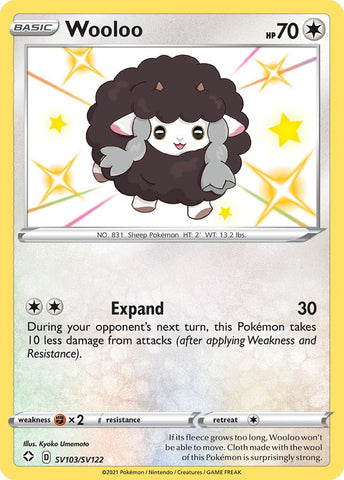 Wooloo - SV103/SV122 - (Shining Fates: Shiny Vault)