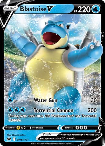 Blastoise V - SWSH101 - SWSH101 - (SWSH: Sword & Shield Promo Cards)