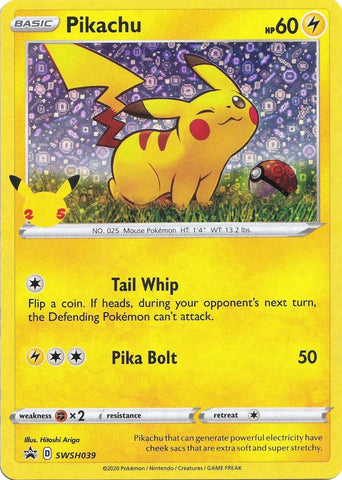 Pikachu - SWSH039 (General Mills) - SWSH039 - (Miscellaneous Cards & Products)