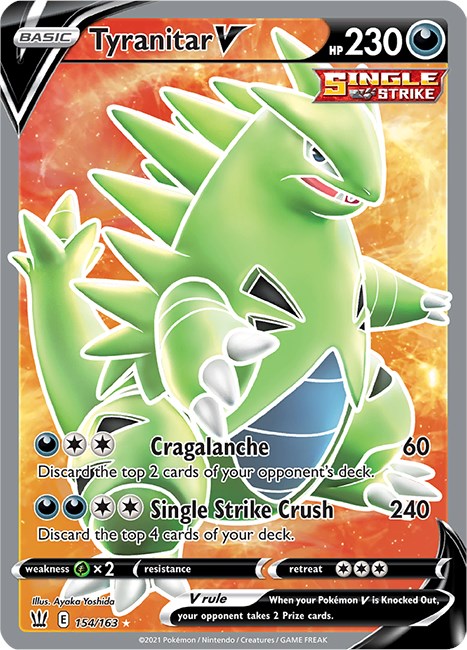 Tyranitar V (Full Art) - 154/163 - (SWSH05: Battle Styles)