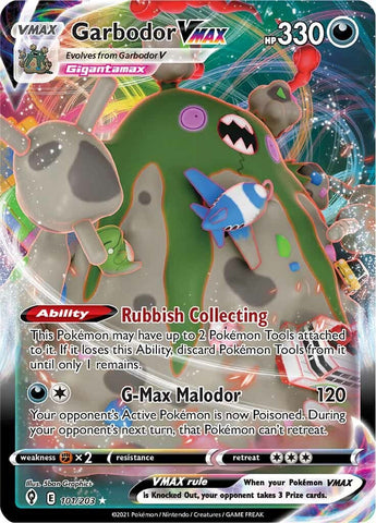 Garbodor VMAX - 101/203 - (SWSH07: Evolving Skies)