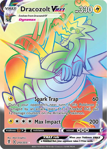 Dracozolt VMAX (Secret) - 210/203 - (SWSH07: Evolving Skies)