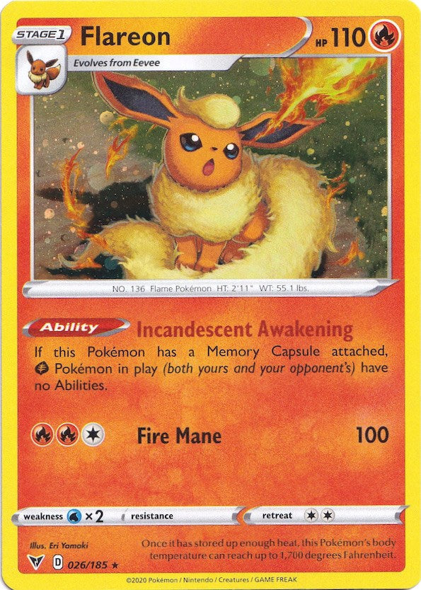 Flareon - 026/185 (Cosmos Holo) - 026/185