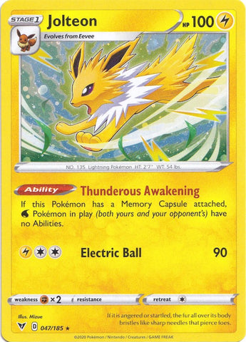 Jolteon - 047/185 (Cosmos Holo) - 047/185
