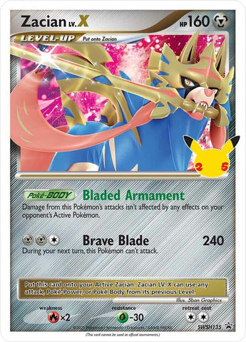 Zacian LV. X - SWSH135 - SWSH135 - (SWSH: Sword & Shield Promo Cards)