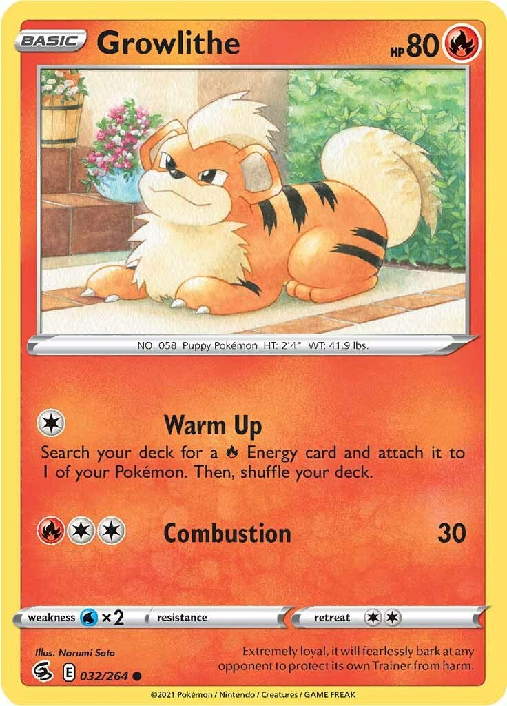 Growlithe - 032/264 - (SWSH08: Fusion Strike)