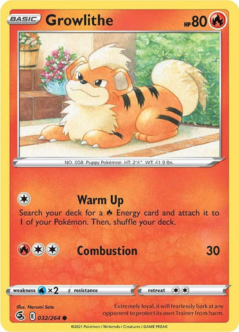 Growlithe - 032/264 - (SWSH08: Fusion Strike)