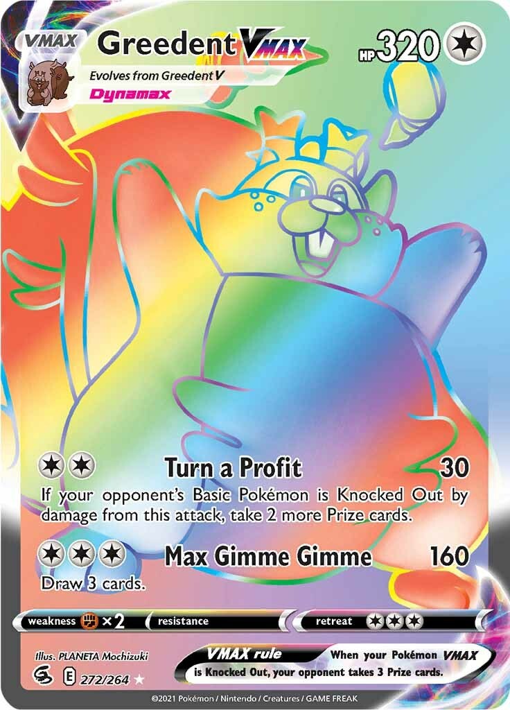 Greedent VMAX (Secret) - 272/264