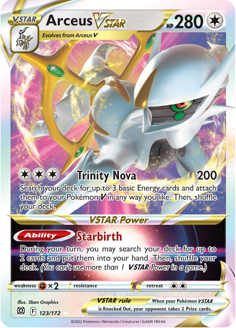 Arceus VSTAR - 123/172 - (SWSH09: Brilliant Stars)