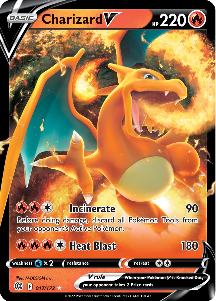 Charizard V - 017/172 - (SWSH09: Brilliant Stars)