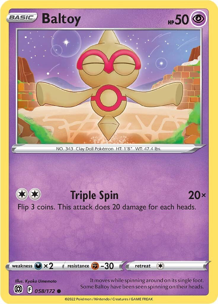 Baltoy - 058/172 - (SWSH09: Brilliant Stars)