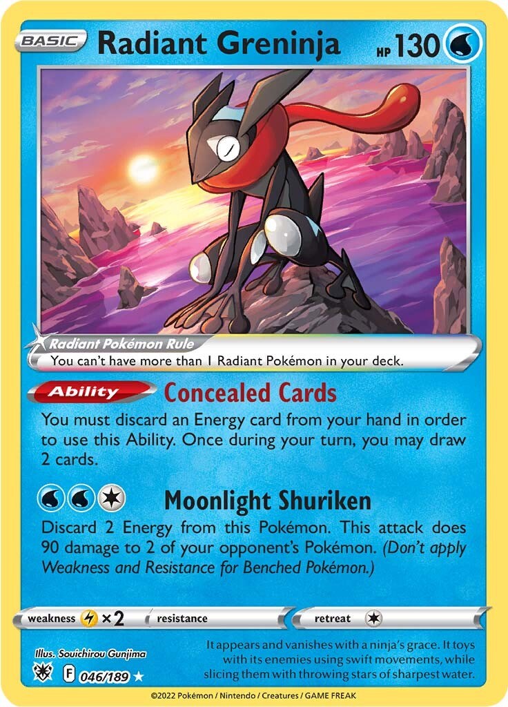Radiant Greninja - 046/189 - (SWSH10: Astral Radiance)