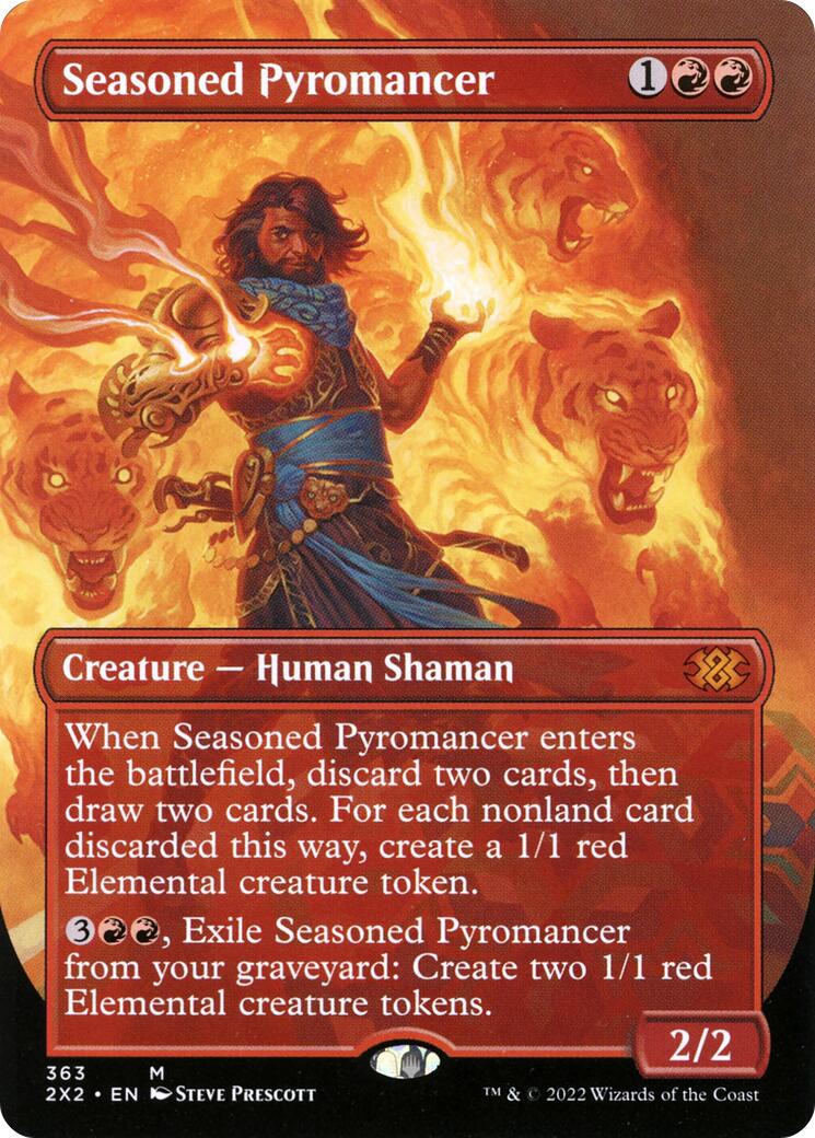 Seasoned Pyromancer (Borderless) - 363 - (Double Masters 2022)