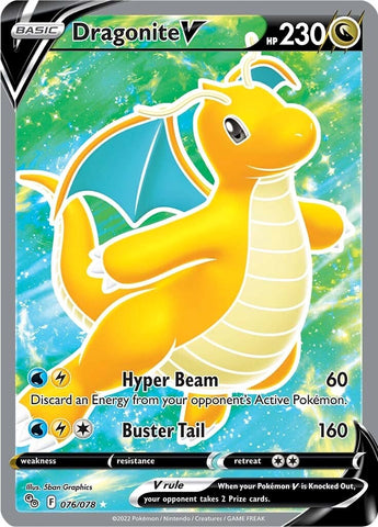 Dragonite V (Full Art) - 076/078 - (Pokemon GO)
