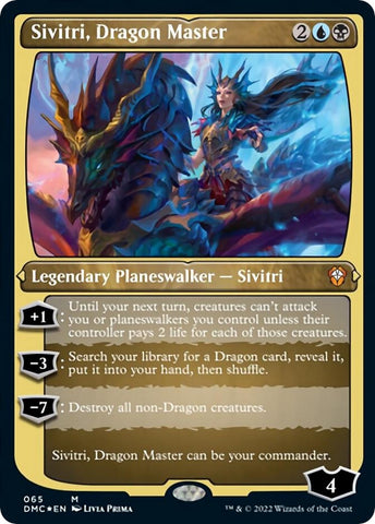 Sivitri, Dragon Master (Foil Etched) - 65 - (Commander: Dominaria United)