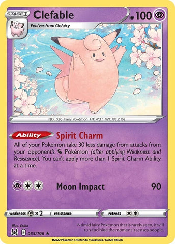 Clefable - 063/196 - (SWSH11: Lost Origin)