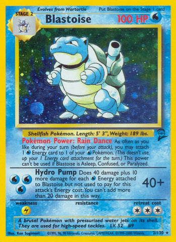 Blastoise - 002/130 - (Base Set 2)