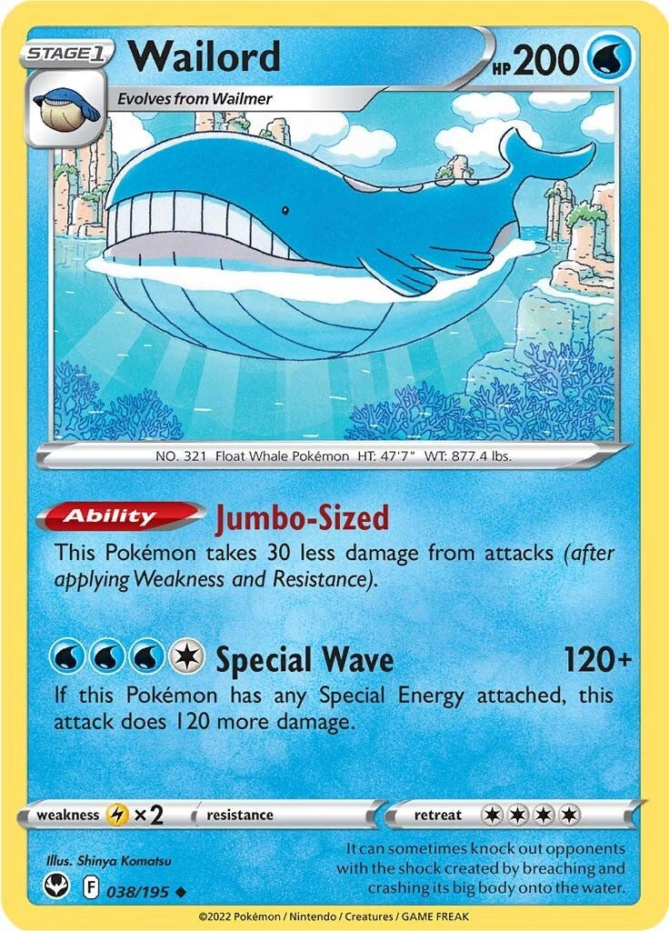 Wailord - 038/195 - (SWSH12: Silver Tempest)