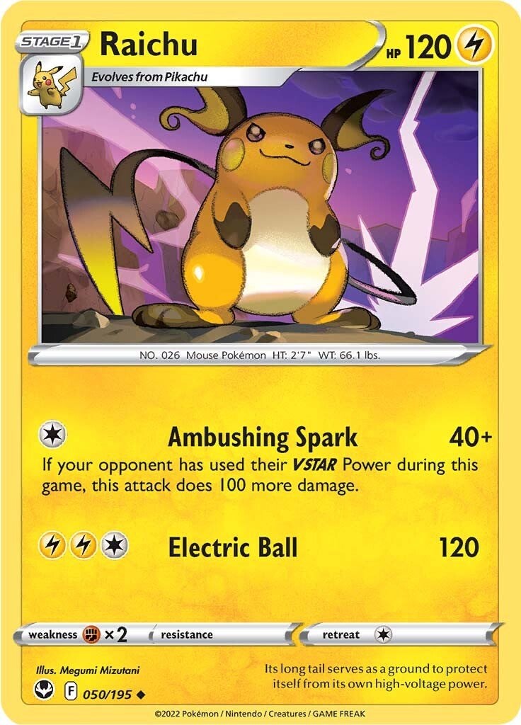 Raichu - 050/195 - (SWSH12: Silver Tempest)