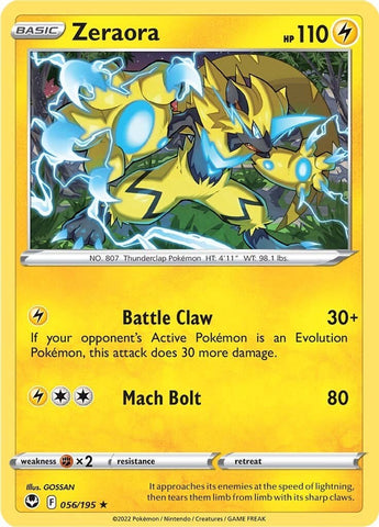 Zeraora - 056/195 - (SWSH12: Silver Tempest)