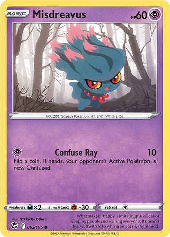 Misdreavus - 063/195 - (SWSH12: Silver Tempest)